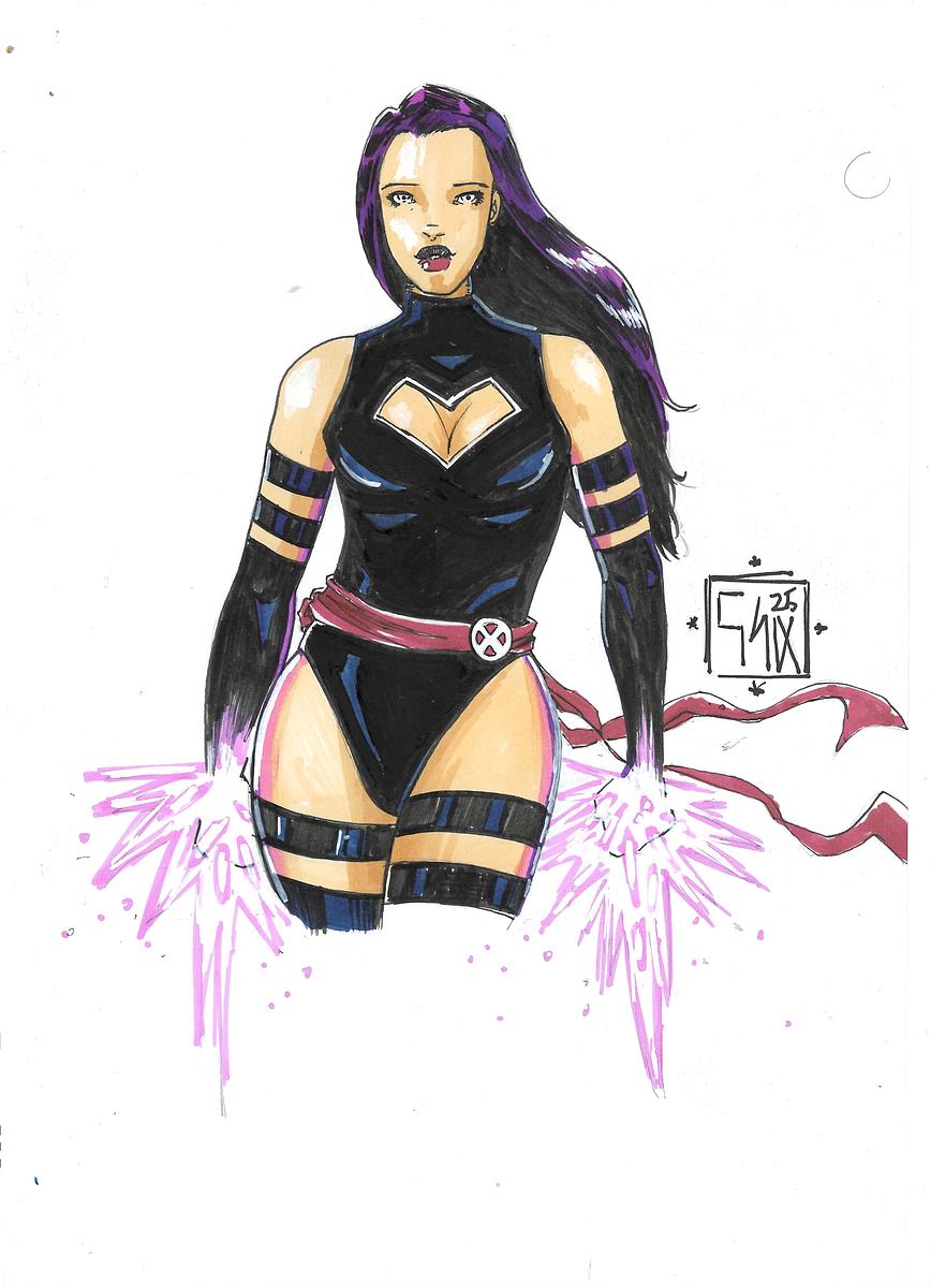 Psylocke por Gabriel Santos